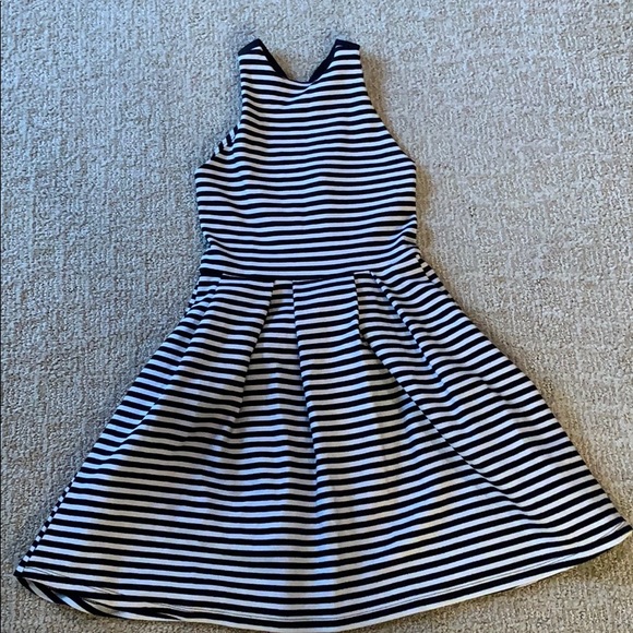 black and white stripe dress - Picture 1 of 2